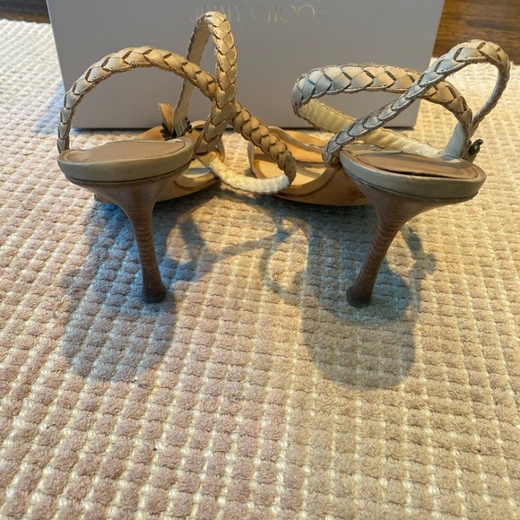 Jimmy Choo ankle-wrap braided sandals - Picture 4 of 8